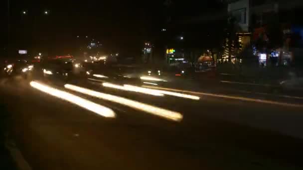 Timelapse Ночь Хайдарабад — стоковое видео