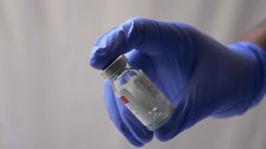 vaccine close up view in hand 