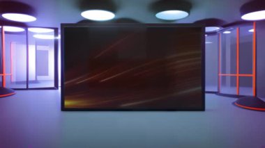 Kusursuz Performans İçin Etkileyici Sanal TV Stüdyosu Arkaplan Döngüsü
