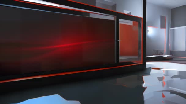 Immersive Virtual Set Experience Dynamic Studio Environment — Stock Video