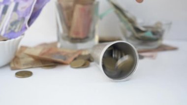 Eski Hindistan Para Notları ve Paraları - Banka Para Arkaplanı