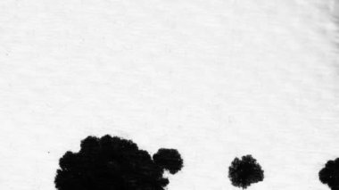 Mürekkep geçişi maskeyi gösteriyor. Görüntü geçişleri için Basit FullHD Siyah ve Beyaz sıvı mürekkep.