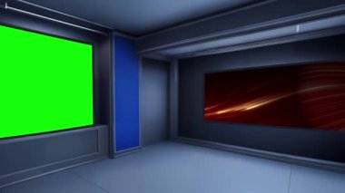 Özelleştirilebilir Sahne Işıklandırması ve Gerçekçi 3 Boyutlu Yenilikçi Sanal TV Stüdyosu