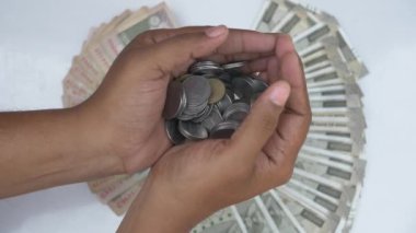 Eski Hindistan Para Notları ve Paraları - Banka Para Arkaplanı