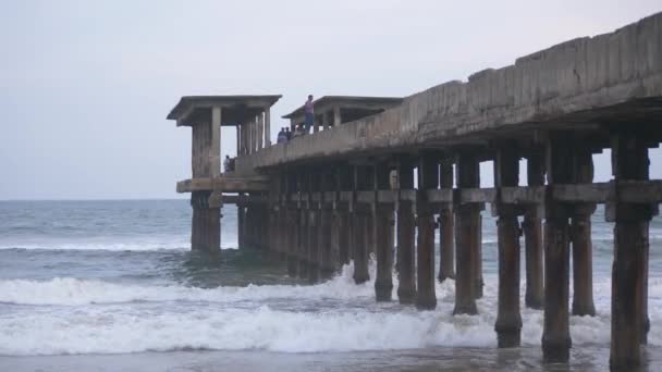 Кадри Морських Хвиль Води Під Центром Вигляду Море — стокове відео