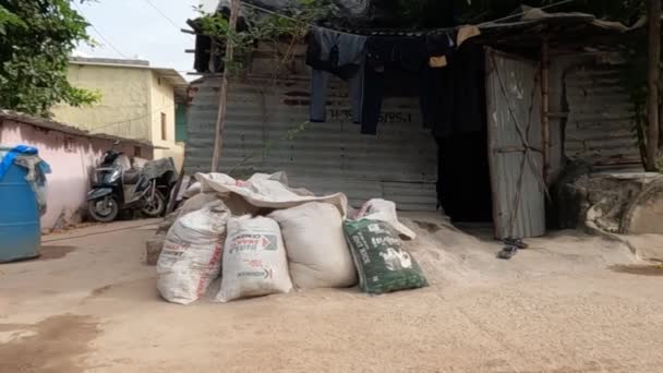 Condition Slum Area Condition Houses Slum Area — Stock Video