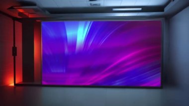 Etkileşimli Sanal TV Stüdyosu: Dinamik Çokluortam Sunumu için Büyüleyici Set. Etkileyici Yayın İçeriği için Kusursuz Sanal Haber Stüdyosu Ekran Döngüsü         