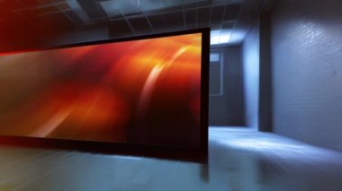 Yenilikçi Haber Stüdyosu Tasarımı: Duvarda 3D Sanal TV