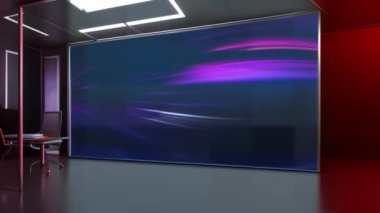 Kusursuz Konuşma Gösterileri için Profesyonel Sanal TV Stüdyosu Arkaplan Döngüsü