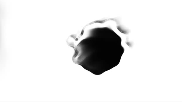 Färg Blödning Blomning Övergång Imponera Högsta Kvalitet Bläck Blot Animation — Stockvideo