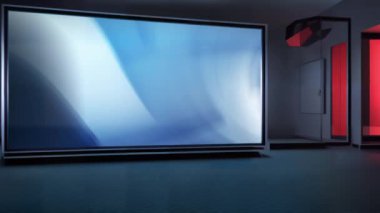 Profesyonel Sunumlar için Kusursuz Sanal Haber Stüdyosu Yeşil Ekran Döngüsü