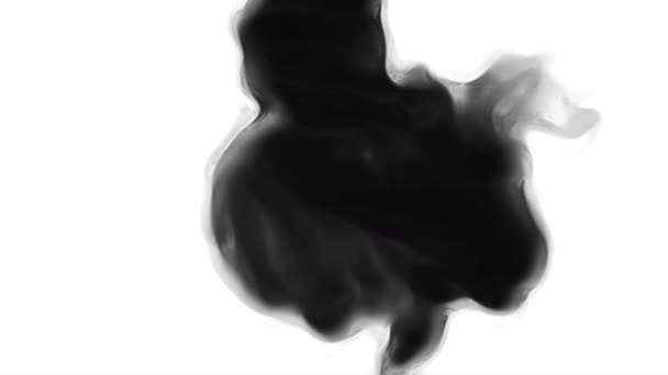 Paint Bleed Blütenübergang Impress Top Quality Ink Blot Animation Stock — Stockvideo