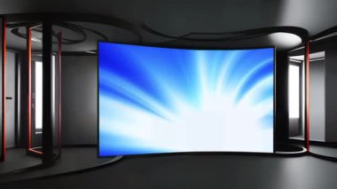 Büyüleyici Yemek Gösterileri için Sanal TV Stüdyo Arkaplan Döngüsü