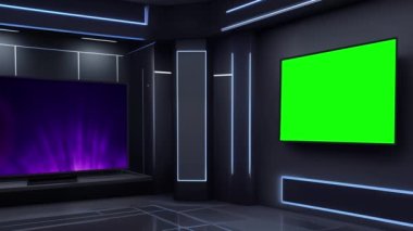 Kusursuz Çoklu Kamera Entegrasyonu ve Gerçekçi 3 Boyutlu Özelleştirilebilir Sanal TV Stüdyosu