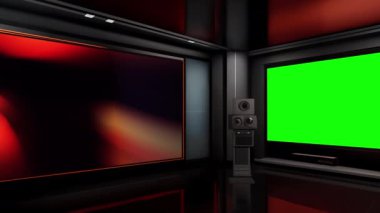 Özelleştirilebilir Sanal TV Stüdyosu Kusursuz Çoklu Platform Bütünleşmesi ve Yüksek Çözünürlüklü Görseller