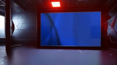 Sleek News Stüdyo Tasarımı: Modern Sanal Set Arkaplan Döngüsü