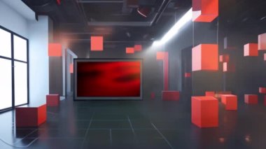 Enteresan Haber Stüdyosu: Duvarda 3D Sanal TV
