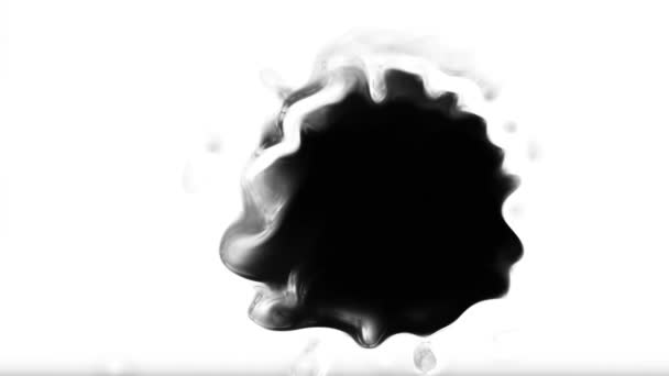Imagens Animação Transição Sangramento Tinta Digital — Vídeo de Stock