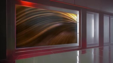 Etkileşimli Sanal TV Stüdyosu: Dinamik Çokluortam Sunumu için Büyüleyici Set. Etkileyici Yayın İçeriği için Kusursuz Sanal Haber Stüdyosu Yeşil Ekran Döngüsü         