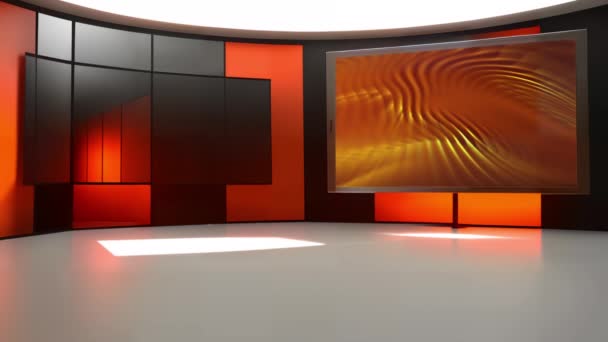 Virtual News Studio Mejor Manera Producir Noticias Alta Calidad Con — Vídeo de stock