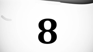 Geri sayım - Zamanlayıcı Bilgisayarlı Hareketli Grafik CanlandırmasıStencils