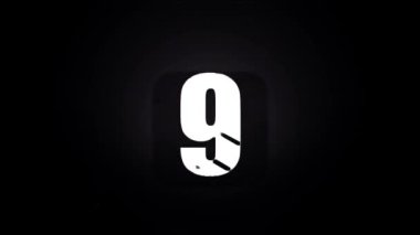 Geri sayım - Zamanlayıcı Bilgisayarlı Hareketli Grafik CanlandırmasıStencils