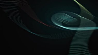 Işık duvar kağıtlarından oluşan bir çember, sinema sanatında karanlık bir parça, siyah üzerinde ışık dairesi olan spiral tasarım.