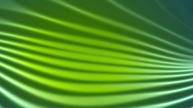 Yeşil arkaplan, yeşil ve sarı çizgilerden oluşan ışık eğimli ve soyut dalgalar.