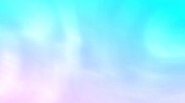 Gökyüzündeki gökkuşağı renkleri, beyaz bulutlar ve güneş ışığı kırılıyor. Soyut olarak vurgulanıyor