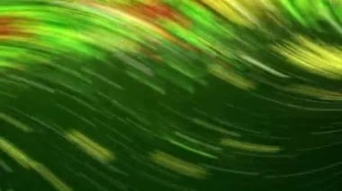 Bulanık yeşil arkaplan üzerinde yeşil ve kırmızı çizgilerin yer aldığı soyut bir hareket arkaplanı