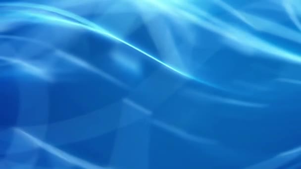 Blauer Abstrakter Hintergrund Mit Einer Welle Blauer Wasser Hintergrund Mit — Stockvideo