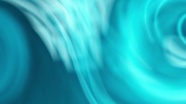 強い照明によって強調される流動移動に類似する活発な青い抽象的な背景 — ストック動画