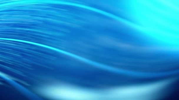 Голубая Вода Океана Создает Сереновый Фон Волнами Синими Волнами — стоковое видео
