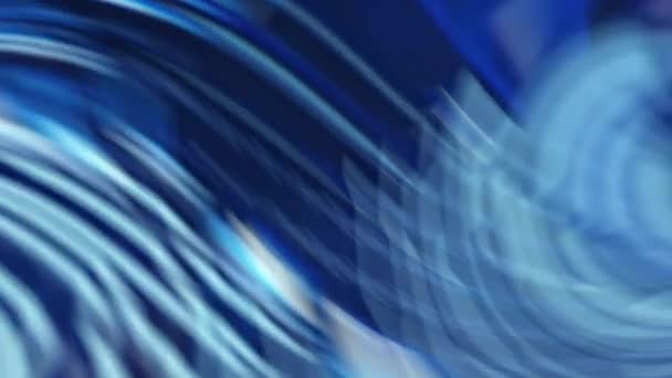 Синий Черный Абстрактный Фон Стеклянными Обоями Крупным Планом Спиральным Узором — стоковое видео