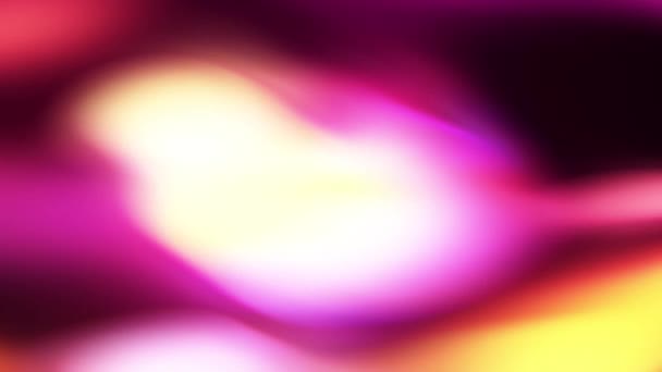 Красный Фиолетовый Фон Размытой Фотографией Красочных Огней Включая Красный Желтый — стоковое видео