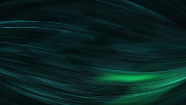 ダークブルーの波と緑と黒の背景の抽象的な背景 — ストック動画