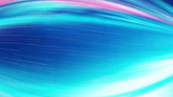 Astratto Sfondo Blu Con Onde Blu Rosa Vortici Luci Include — Video Stock