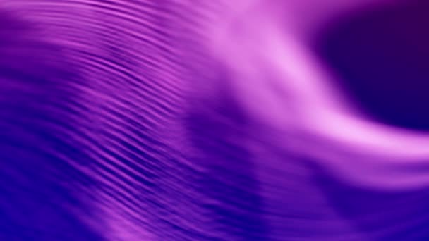 紫色背景上的紫色波浪 有波纹和波浪状图案 摘要及迷人之处 — 图库视频影像