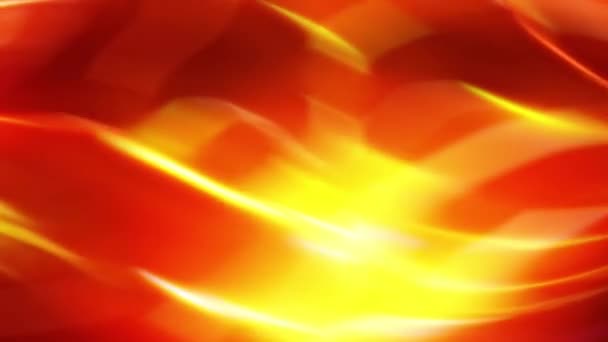 Полум Створює Вогненний Ефект Чорний Фон Має Червоно Жовте Полум — стокове відео