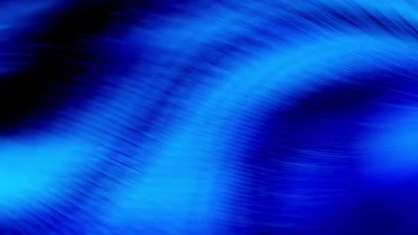 Голубая Волна Темном Фоне Волновым Рисунком — стоковое видео
