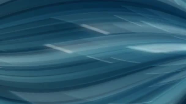 Abstraktní Modré Černé Gradient Pozadí Vlnitým Vzorem Linie Vytvoření Rozmazané — Stock video
