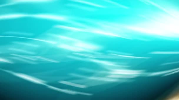 空と太陽は青かった 青い壁紙と水面の背景 海の波の壁紙 青に輝く太陽 — ストック動画