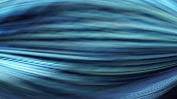 Bílé Mraky Modré Obloze Vodní Pozadí Modrými Vlnami Tmavém Vzorovaném — Stock video
