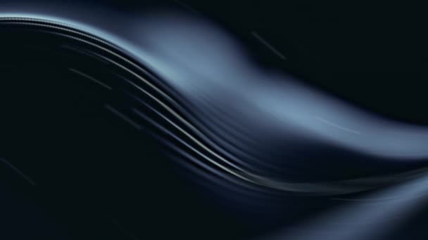 ダークブルー シルバー ブラック ブルーの抽象的な壁紙 パターンと光の効果をフィーチャー — ストック動画