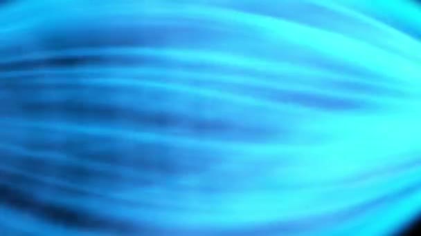 Μπλε Κύματα Μαύρο Φόντο Και Μπλε Κύματα Μπλε Φόντο Δημιουργούν — Αρχείο Βίντεο