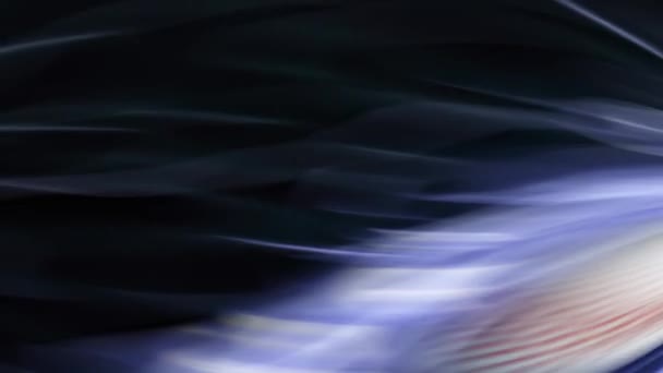 Голубой Белый Темно Синим Фоном Представляющим Ночное Небо Дым — стоковое видео