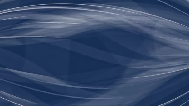 Blue Abstract Backgrounds Diverse Patterns Wavy Transparent White Lines — Stock Video