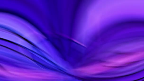 Фиолетовый Синий Абстрактный Фон Размытыми Линиями Рисунком Линий Голубым Цветком — стоковое видео