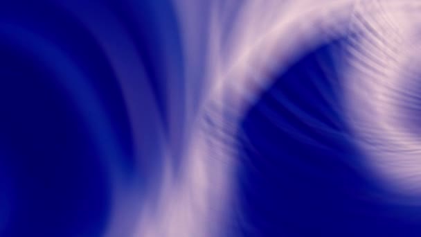 Синий Абстрактный Фон Волнистыми Узорами Вихрем Сине Белого Цвета — стоковое видео