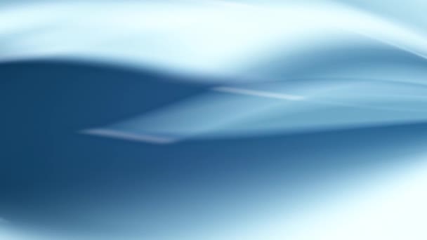 Ein Blauer Abstrakter Hintergrund Mit Weißem Und Blauem Muster Welle — Stockvideo